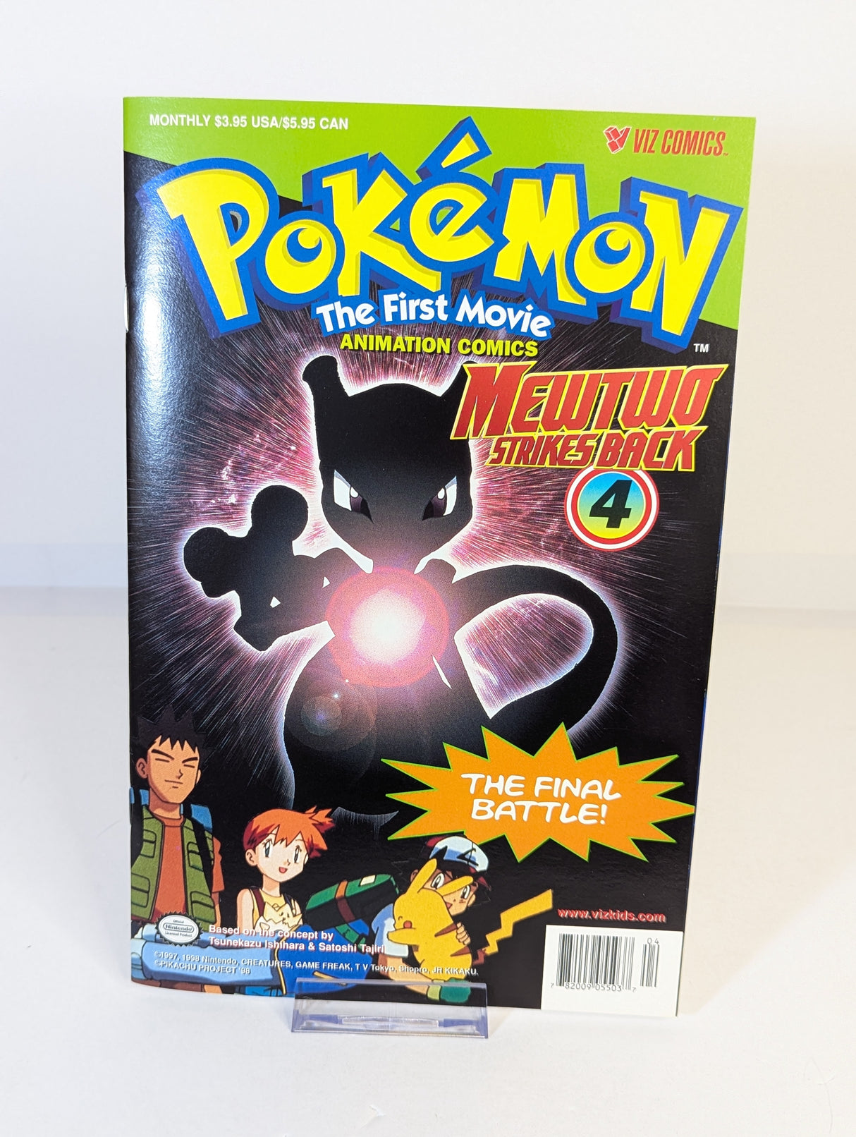Pokemon The First Movie Mewtwo Strikes Back Comic Bundle Signed By Veronica Taylor, Rachael Lillis & Eric Stuart
