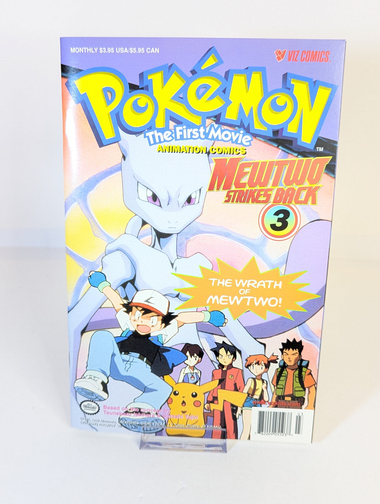 Pokemon The First Movie Mewtwo Strikes Back Comic Bundle Signed By Veronica Taylor, Rachael Lillis & Eric Stuart