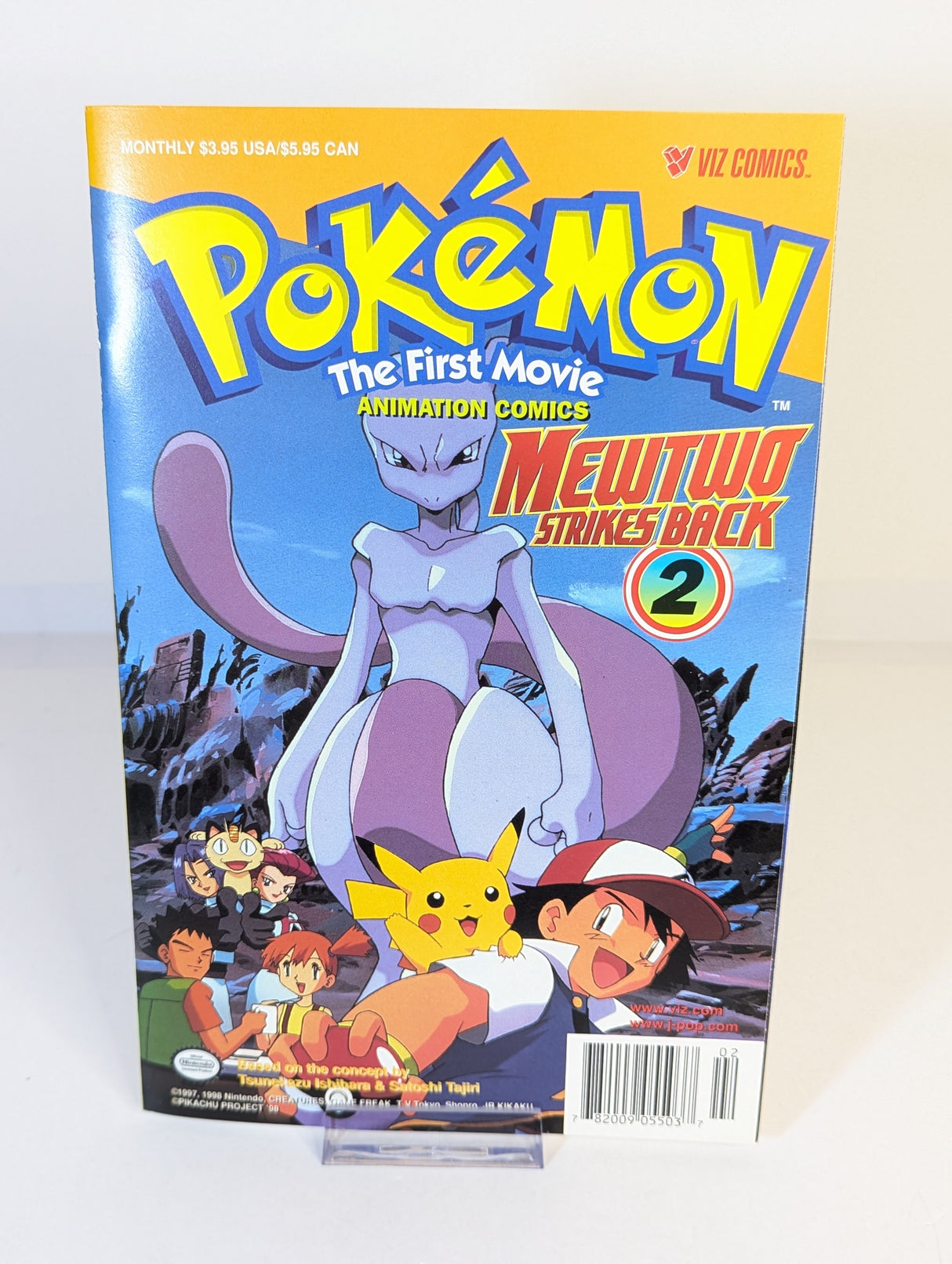 Pokemon The First Movie Mewtwo Strikes Back Comic Bundle Signed By Veronica Taylor, Rachael Lillis & Eric Stuart