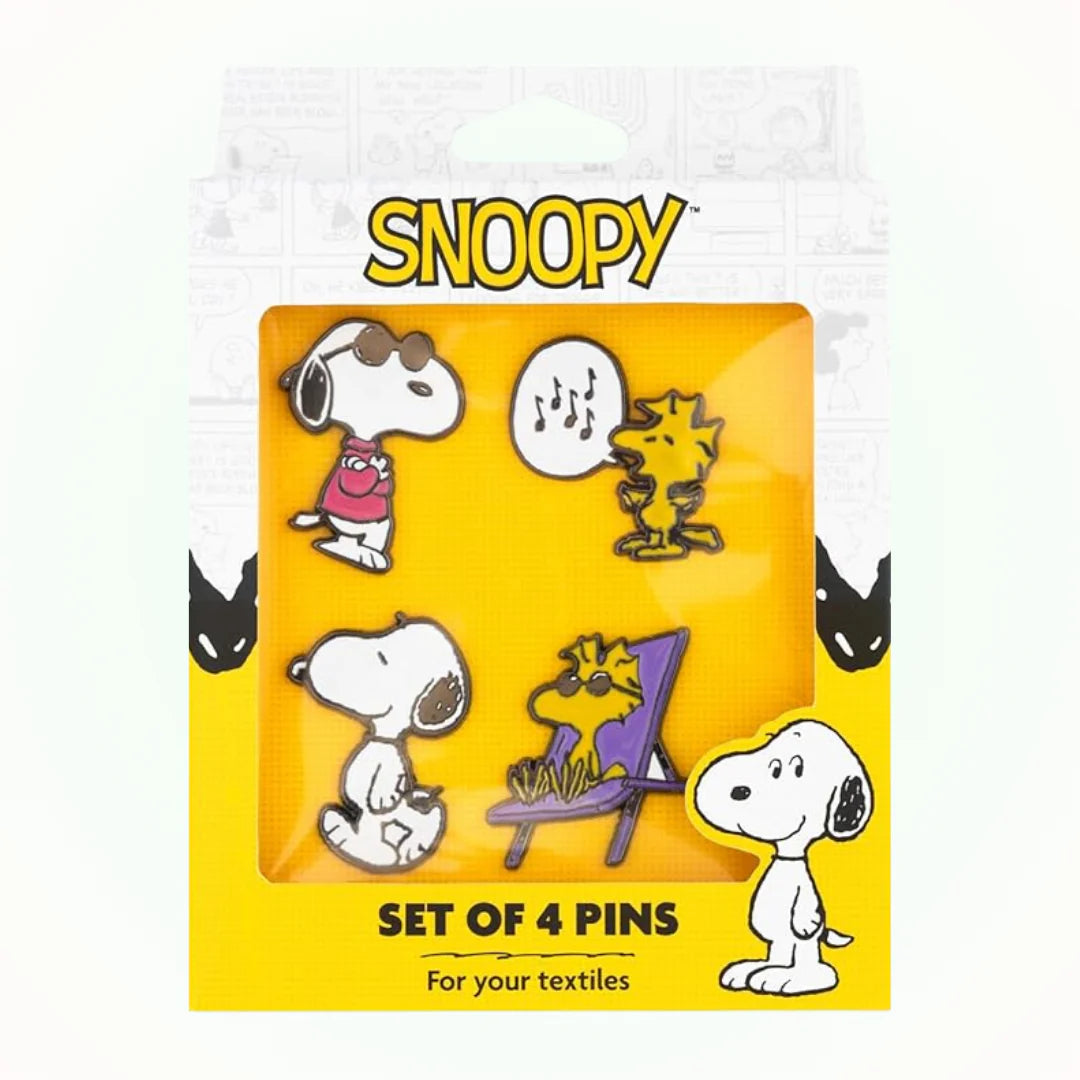 Peanuts Snoopy and Woodstock Set of 4 Pins