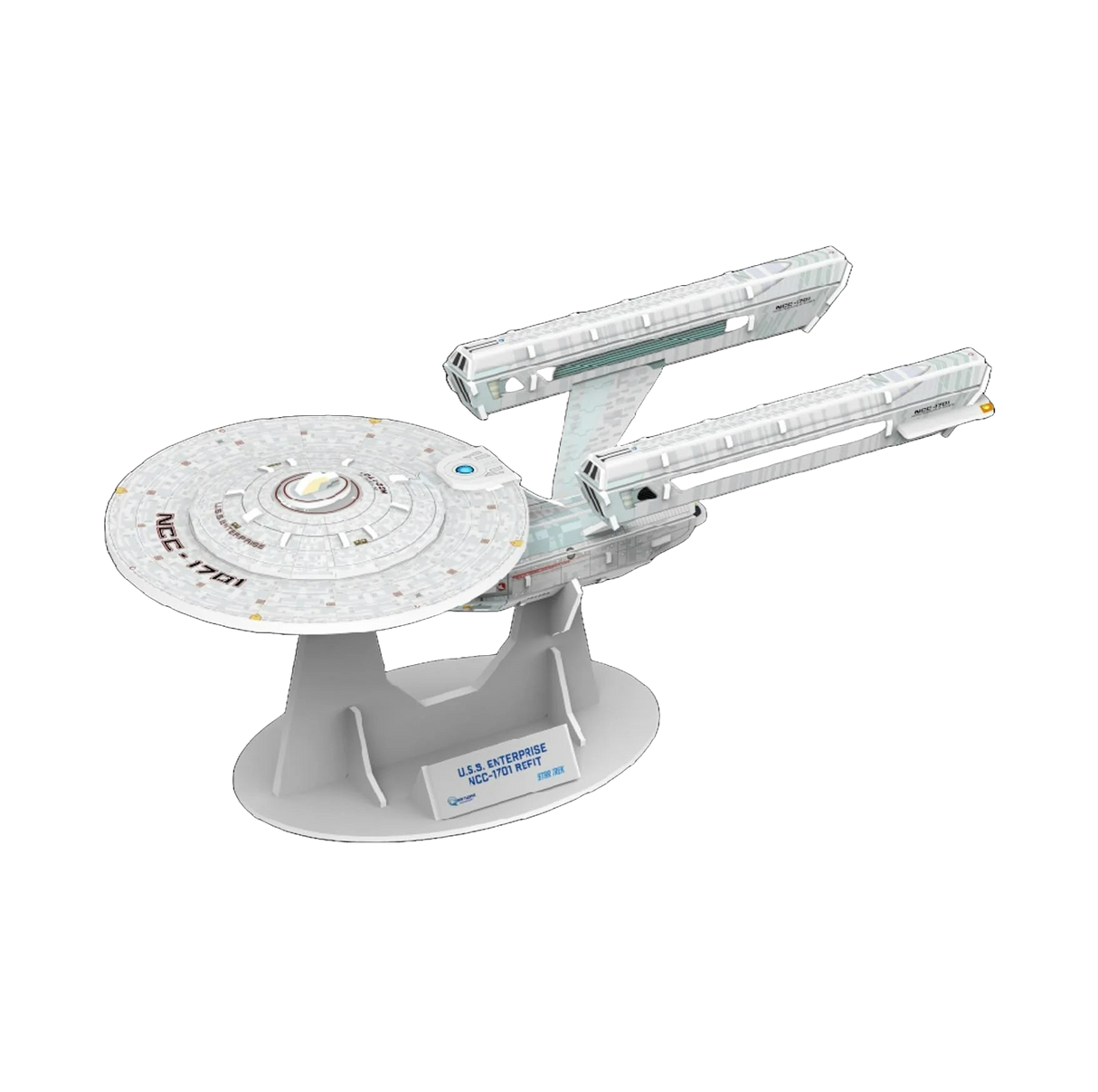 Star Trek USS Enterprise NCC-1701 Refit Qraftworks Puzzlefleet 3D Model Kit
