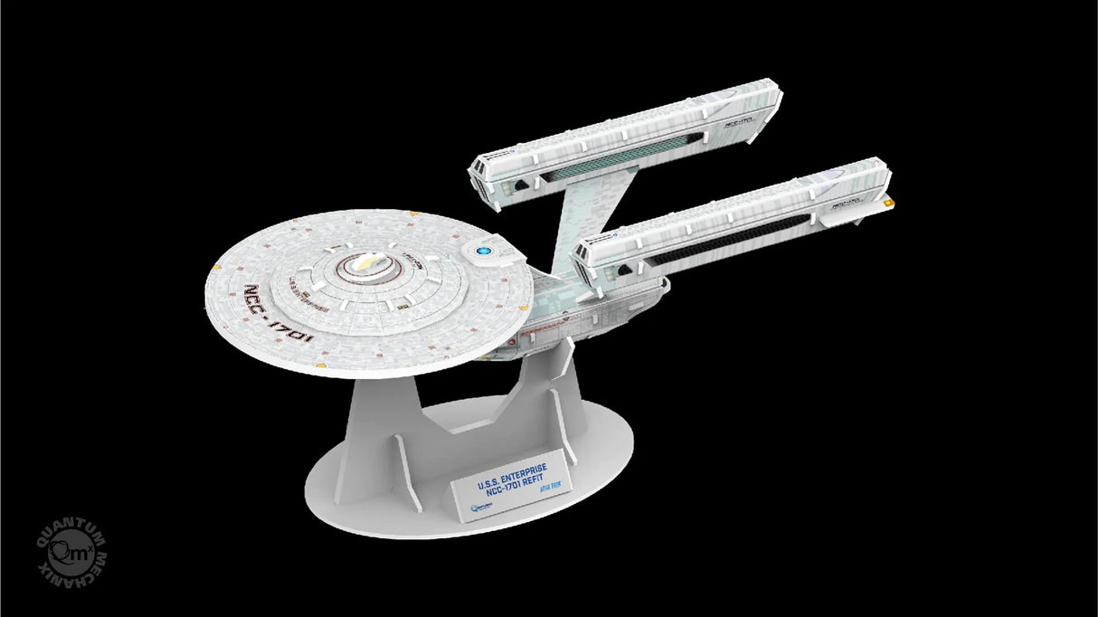 Star Trek USS Enterprise NCC-1701 Refit Qraftworks Puzzlefleet 3D Model Kit