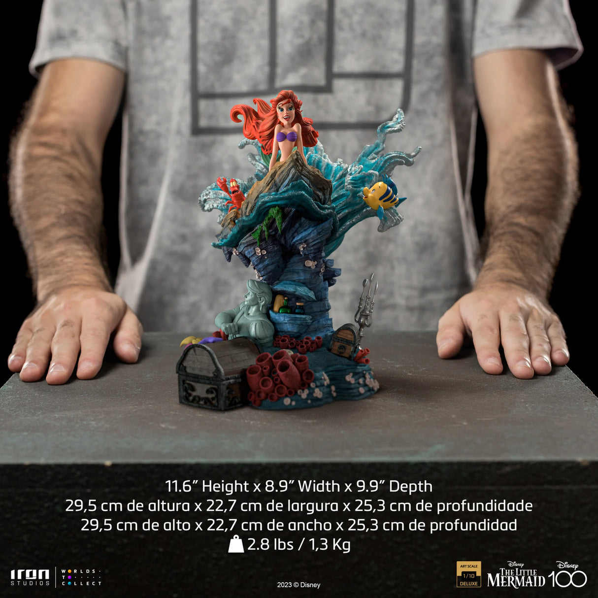 Disney 100th Little Mermaid 1/10 Scale Deluxe Statue