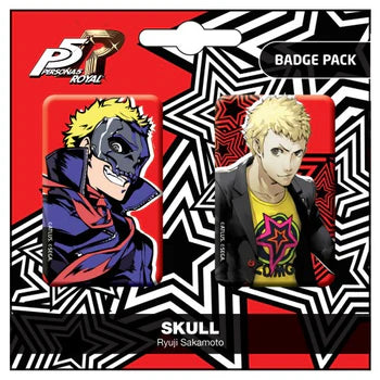 Persona 5 Royal Skull/Ryui Sakamoto Badge Pack