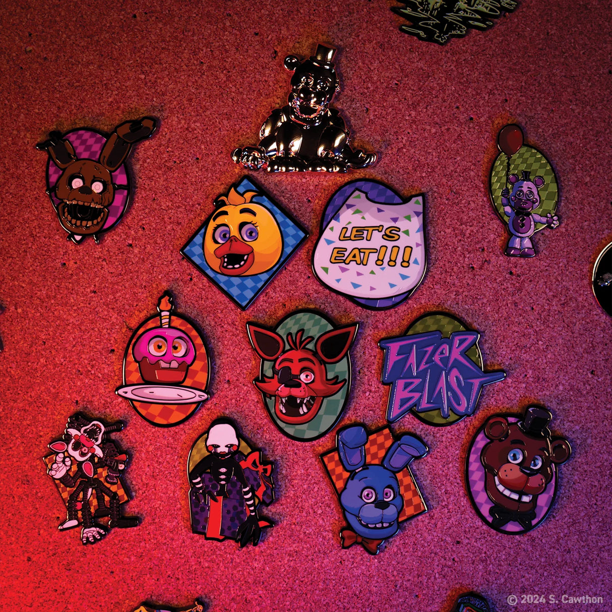 Five Nights at Freddy's Mystery Pin Badges