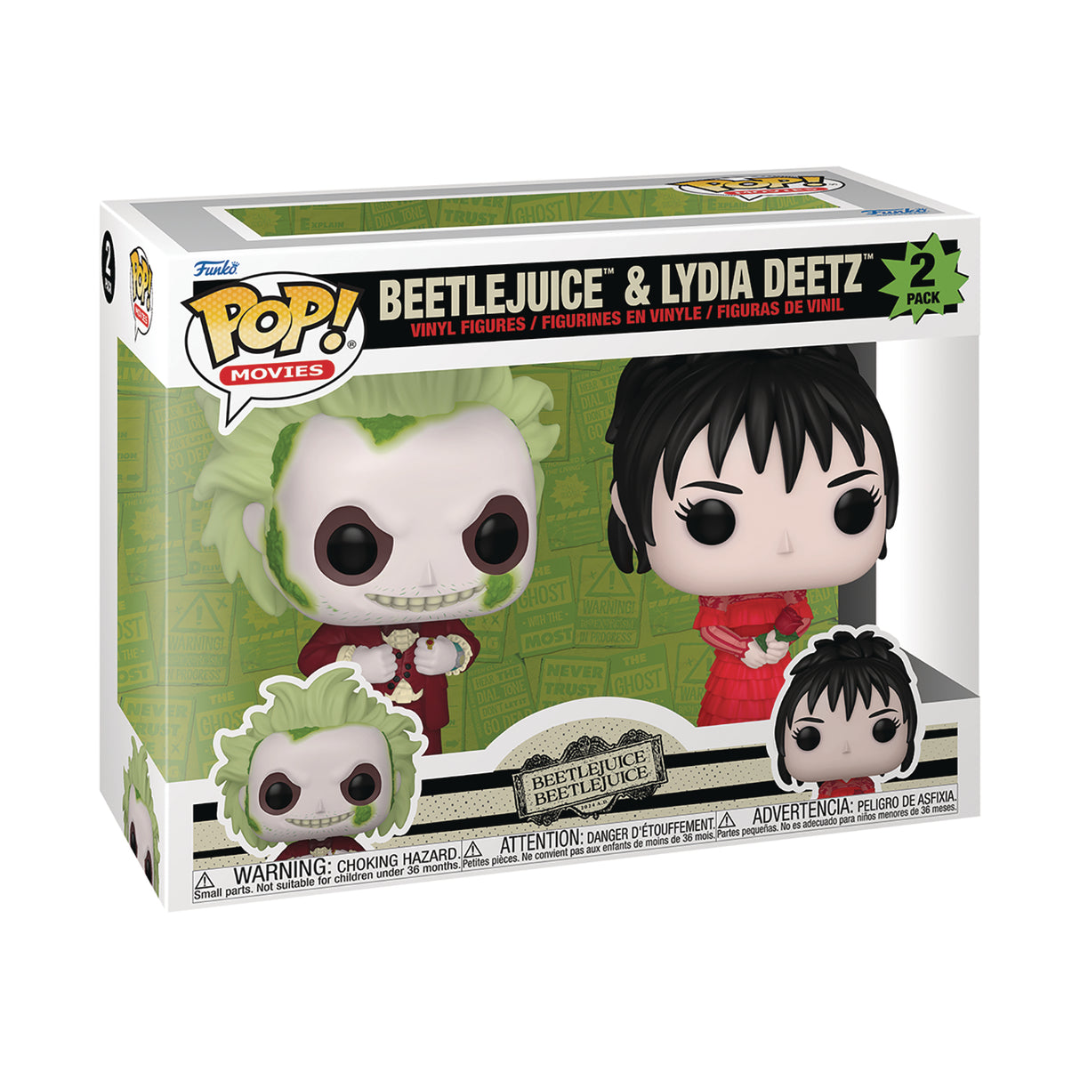 Beetlejuice And Lydia Deetz Beetlejuice Beetlejuice Funko Pop Vinyl 2 Pack