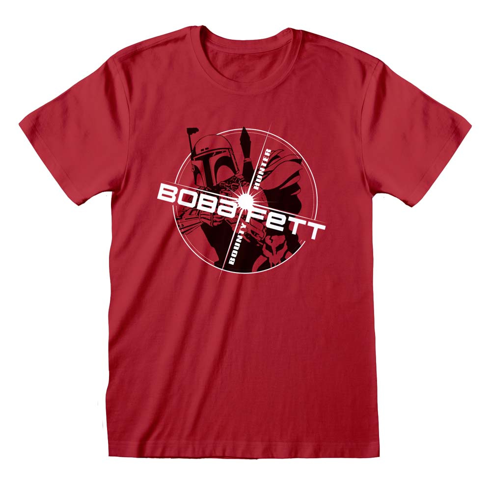 Star Wars The Mandalorian Boba Fett Red Circle T-Shirt