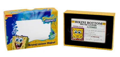 SpongeBob SquarePants Driving License Metal Replica Magnet