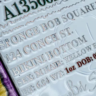 SpongeBob SquarePants Driving License Metal Replica Magnet