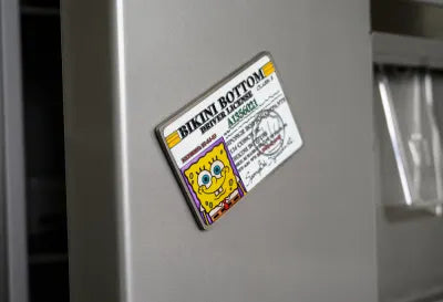 SpongeBob SquarePants Driving License Metal Replica Magnet