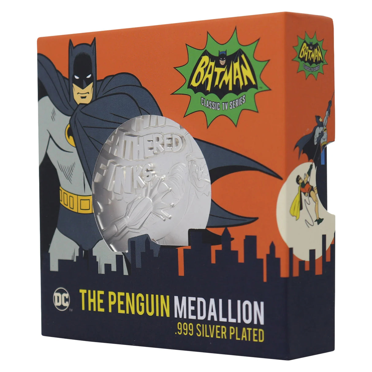 DC Comics Batman The Penguin Limited Edition .999 Silver Plated Medallion