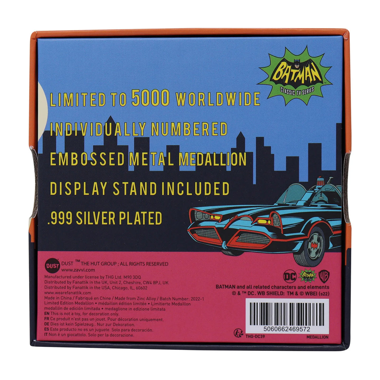 DC Comics Batman The Penguin Limited Edition .999 Silver Plated Medallion