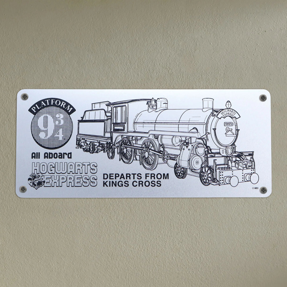 Harry Potter Limited Edition Hogwarts Express Schematic Fan-Plate