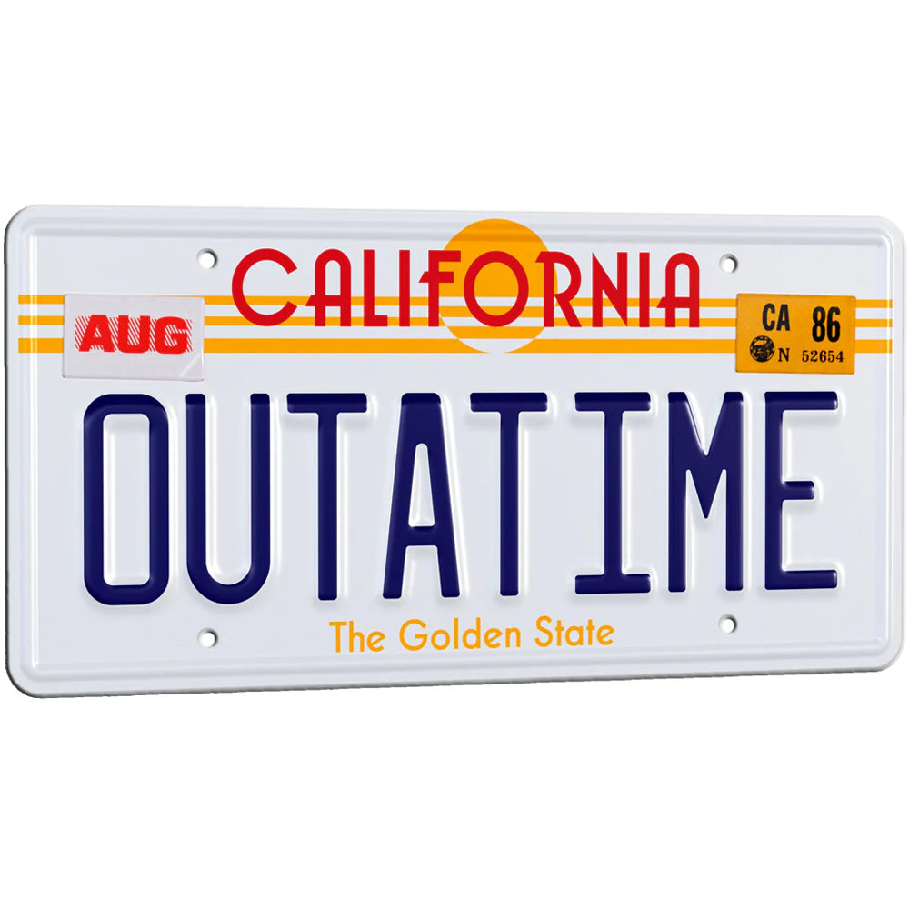 Back to the Future OUTATIME Licence Plate Replica