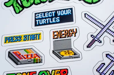 Teenage Mutant Ninja Turtles Retro Arcade Game Fridge Magnets