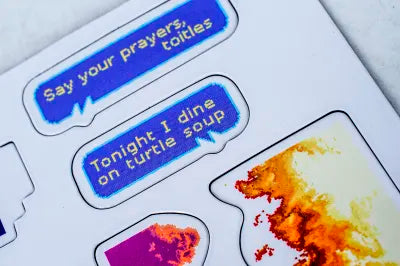 Teenage Mutant Ninja Turtles Retro Arcade Game Fridge Magnets