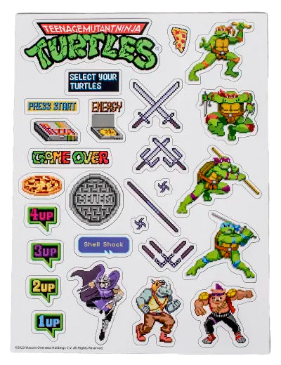 Teenage Mutant Ninja Turtles Retro Arcade Game Fridge Magnets