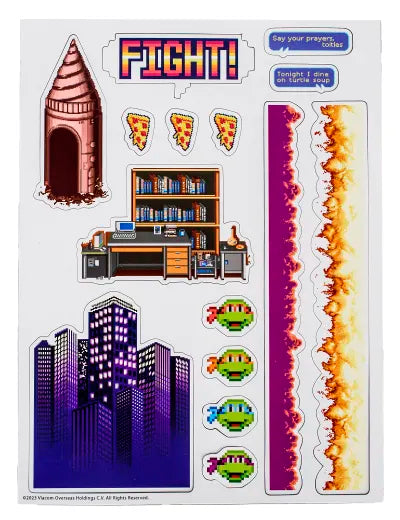 Teenage Mutant Ninja Turtles Retro Arcade Game Fridge Magnets