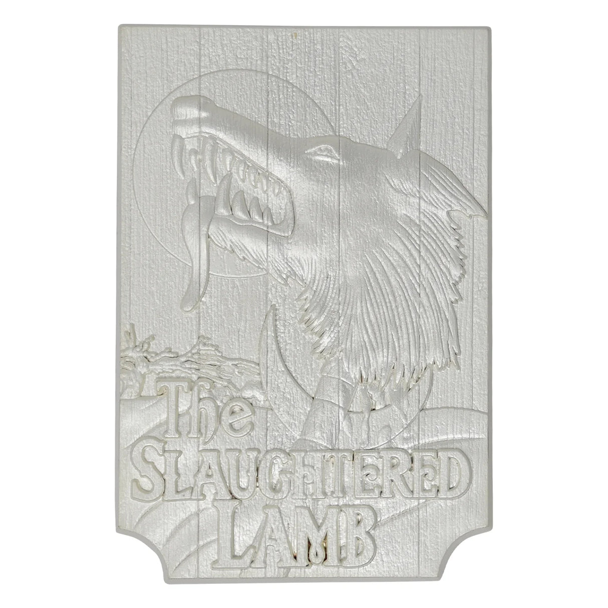 An American Werewolf in London Limited Edition .999 Silver Plated Scaled Replica Pub Sign
