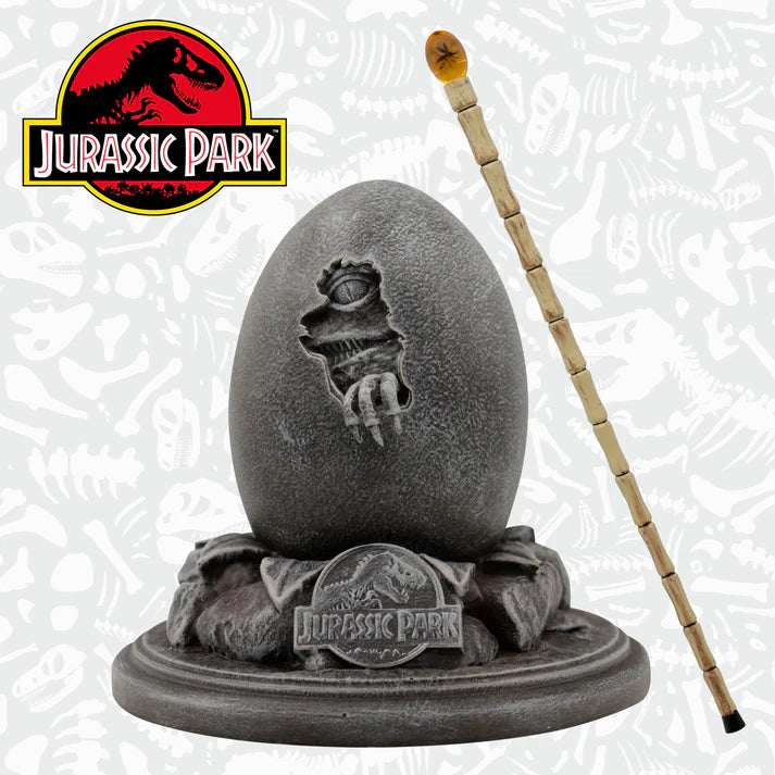 Jurassic Park 30th Anniversary Replica Egg & John Hammond Cane Set