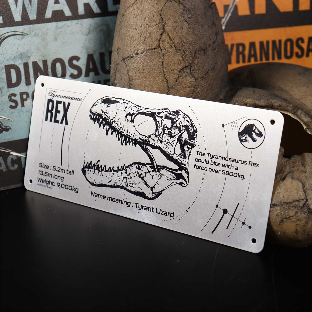 Jurassic Park Limited Edition T-Rex Schematic Fan-Plate
