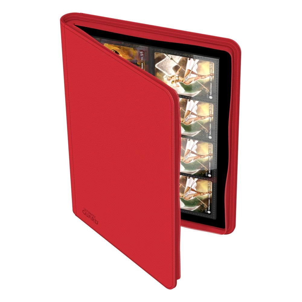 Ultimate Guard Zipfolio Xenoskin Trading Card Binder (Red) (16-Pocket/320 Card Capacity)