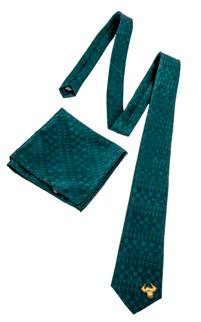 Warhammer 40K Orks Neck Tie With Pin and Pocket Square