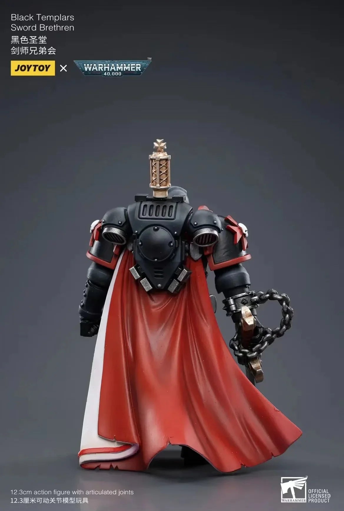 Warhammer 40K Black Templars Primaris Sword Brethren Eberwulf 1/18 Scale Figure