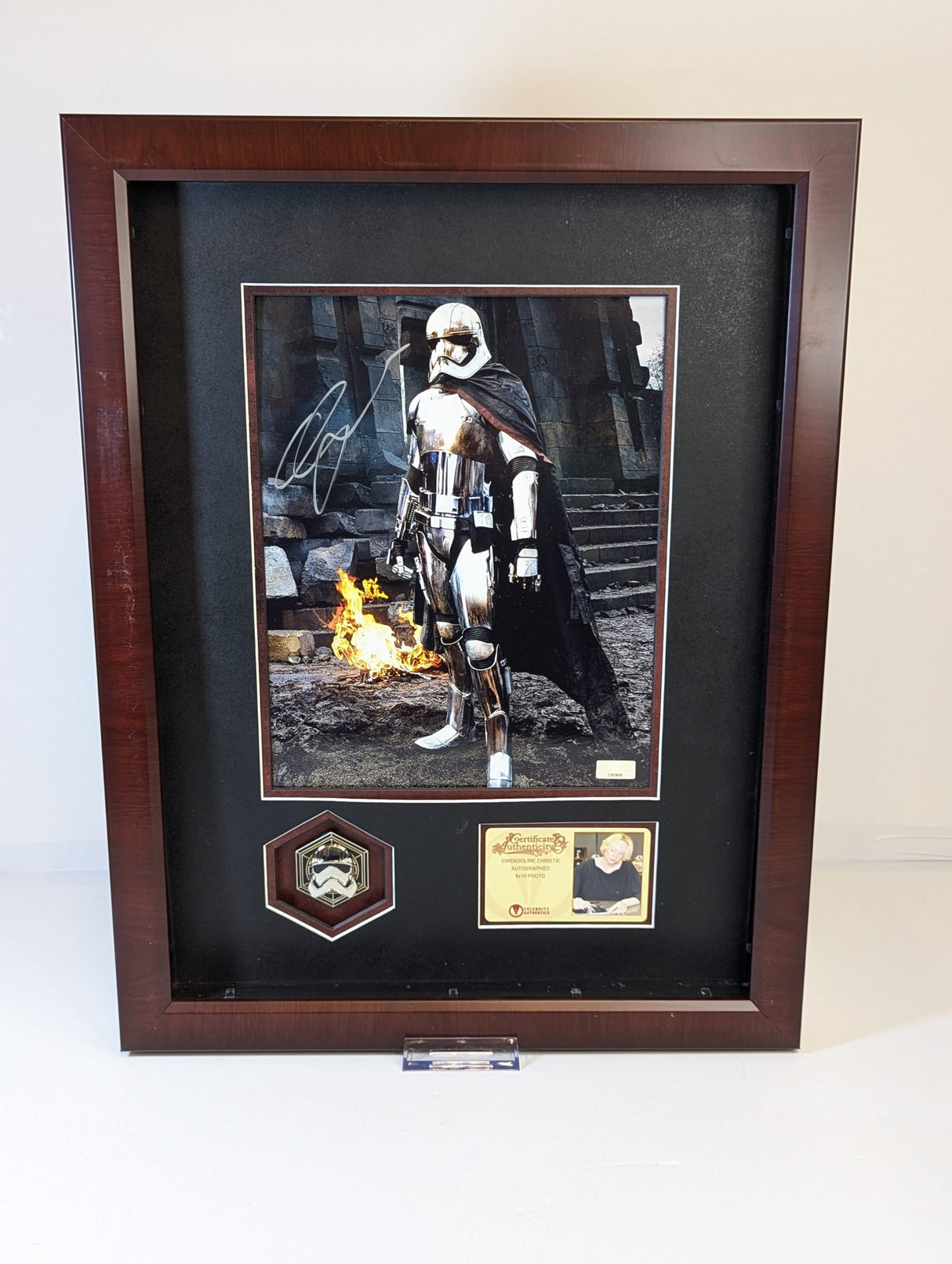 Star Wars Captain Phasma Autographed 8x10 Photo Signed by Gwendoline Christie
