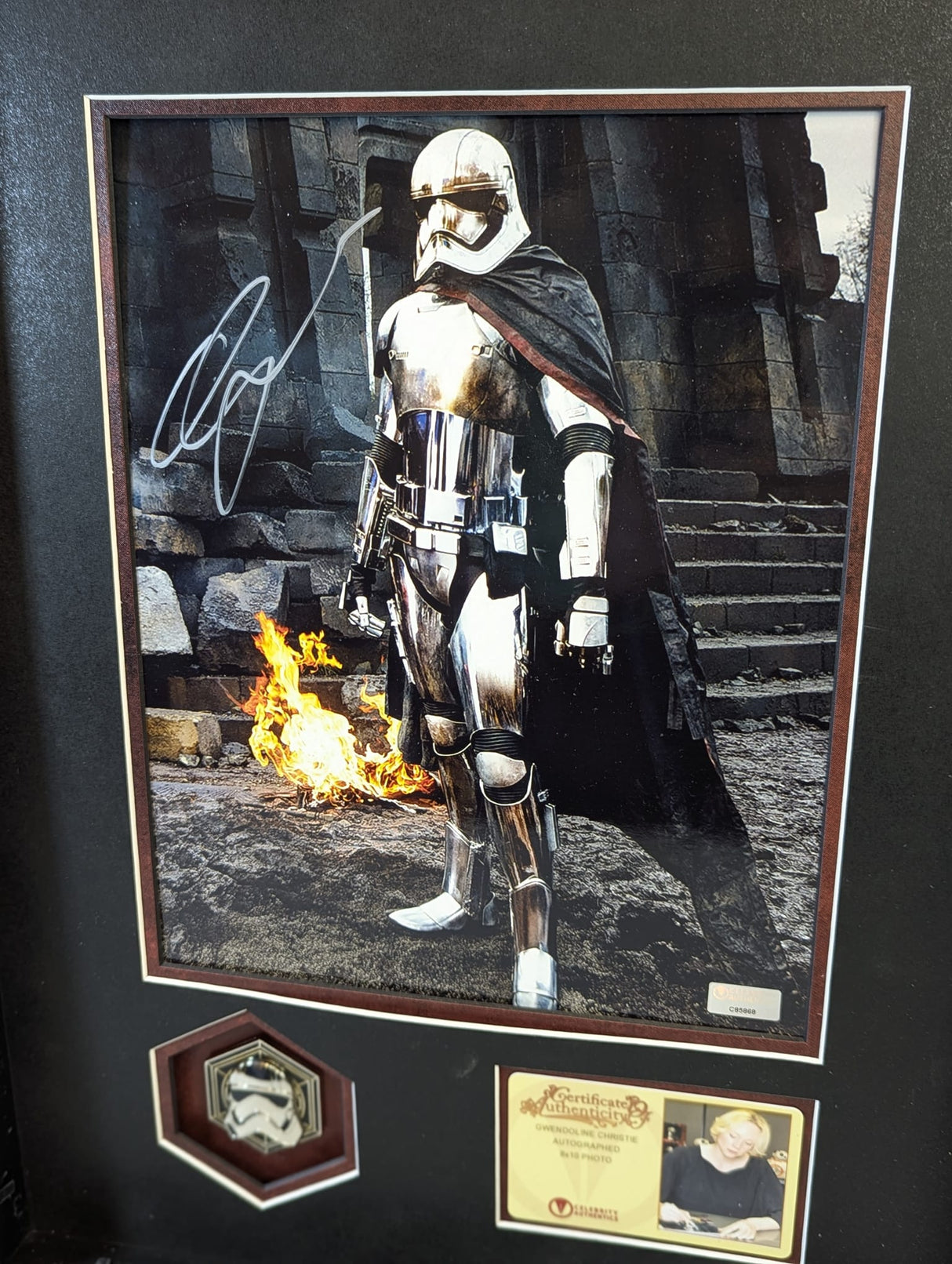 Star Wars Captain Phasma Autographed 8x10 Photo Signed by Gwendoline Christie
