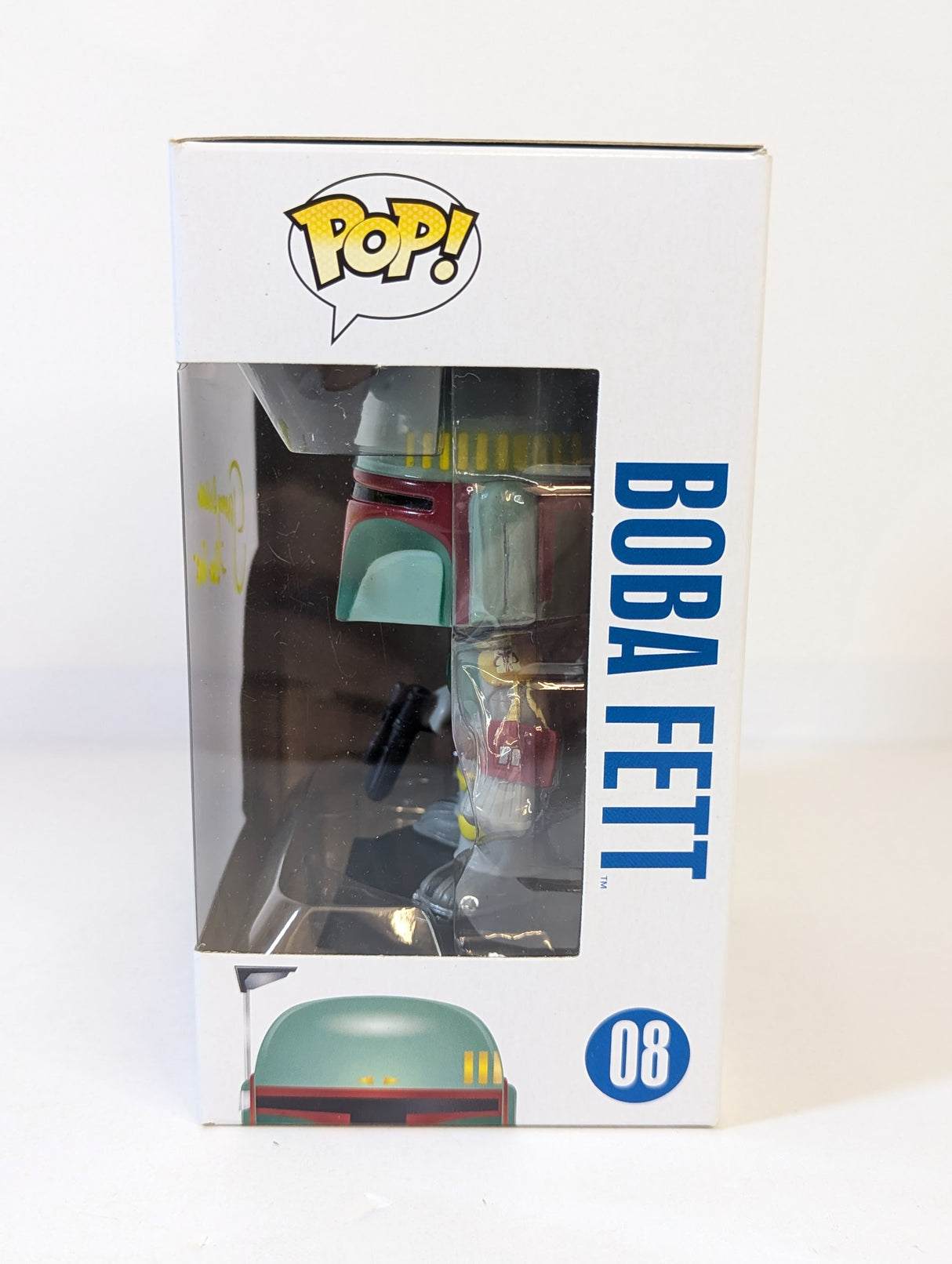 Star Wars Boba Fett Funko Pop! Vinyl Figure #08 Signed by Jeremy Bulloch