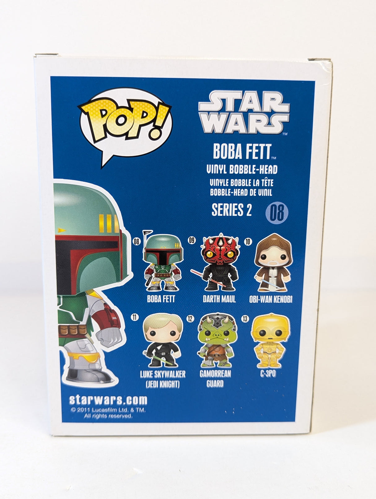 Star Wars Boba Fett Funko Pop! Vinyl Figure #08 Signed by Jeremy Bulloch