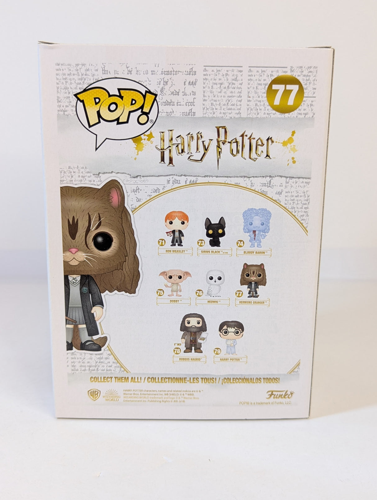 Harry Potter Hermione Granger (As Cat) Funko Pop! Vinyl Figure #77