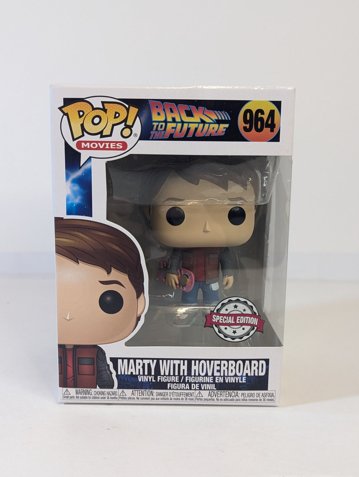 Back to the Future Marty McFly (With Hoverboard) Funko Pop! Vinyl Figure & T-Shirt (Large) Set