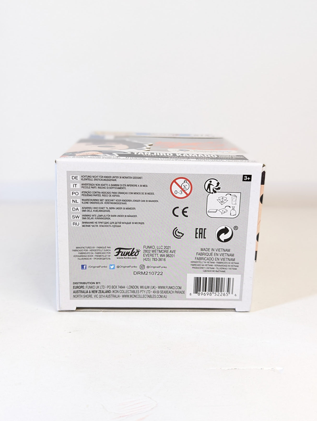 Demon Slayer Tanjiro Kamado (Hinokami Kagura Dance) Funko Pop! Vinyl Figure #874 Signed by Zach Aguilar