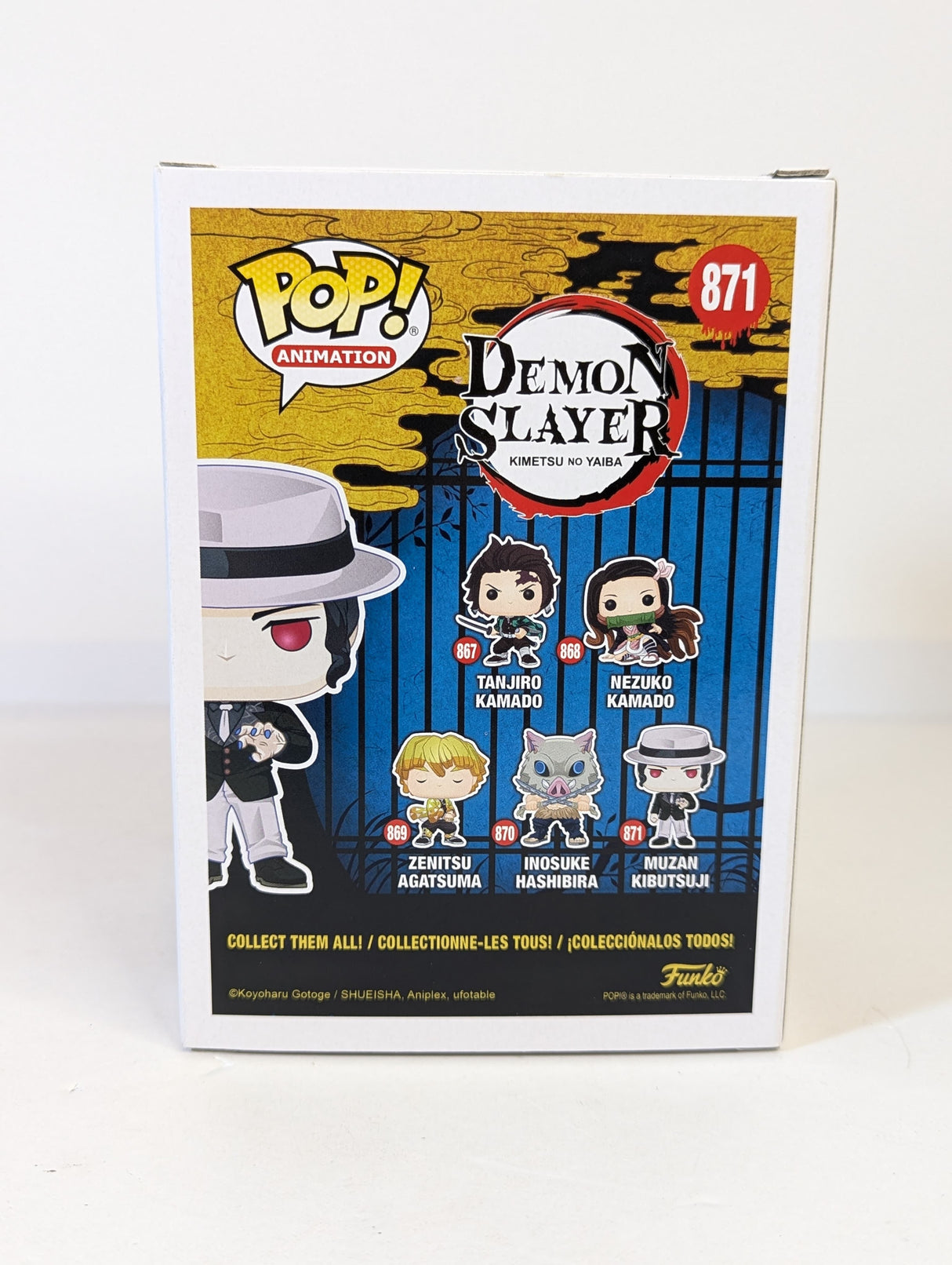 Demon Slayer Muzan Kibutsuji Funko Pop! Vinyl Figure #871 Signed by Greg Chun