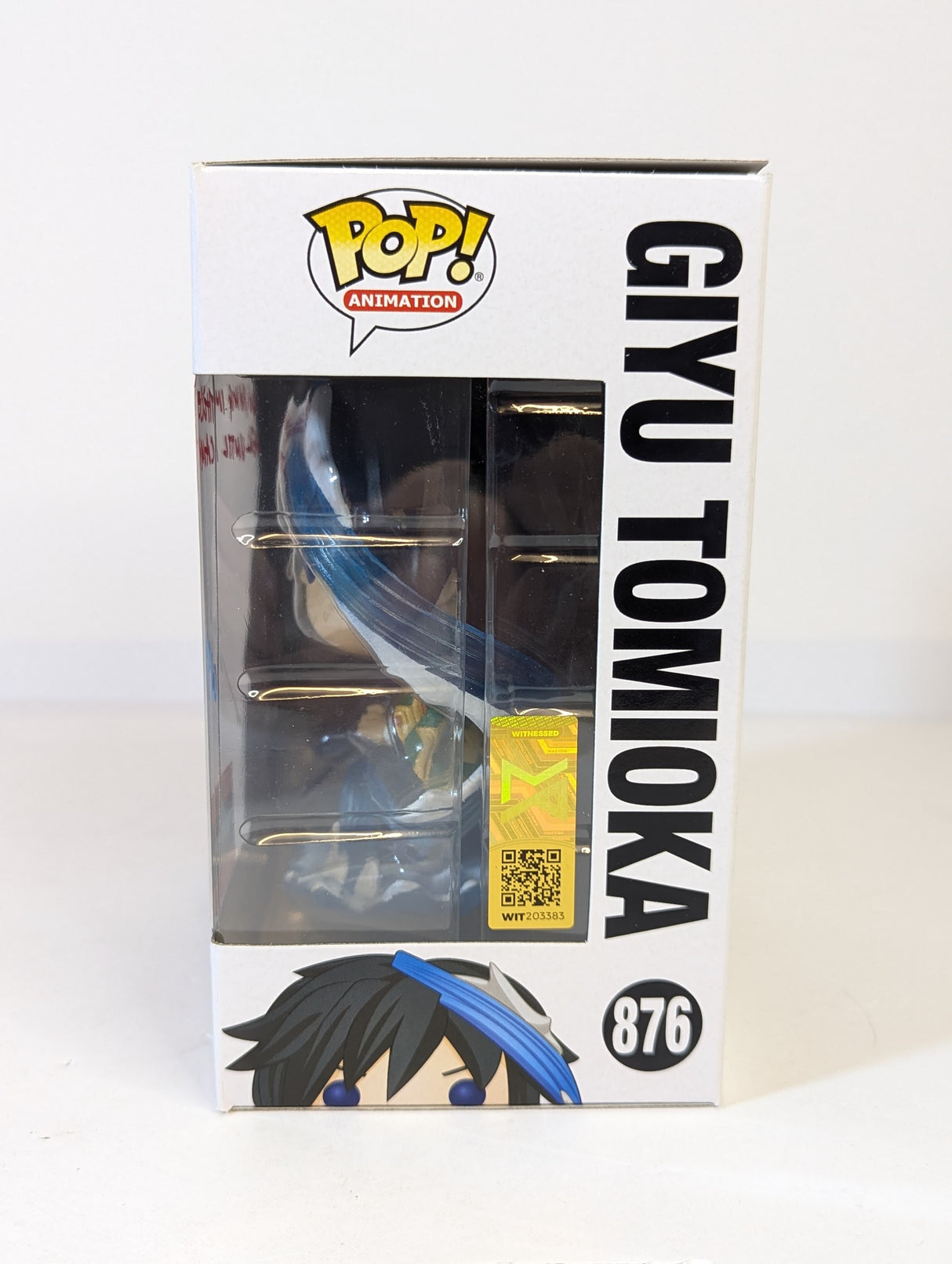 Demon Slayer Giyu Tomioka Funko Pop! Vinyl Figure #876 Signed by Johnny Yong Bosch