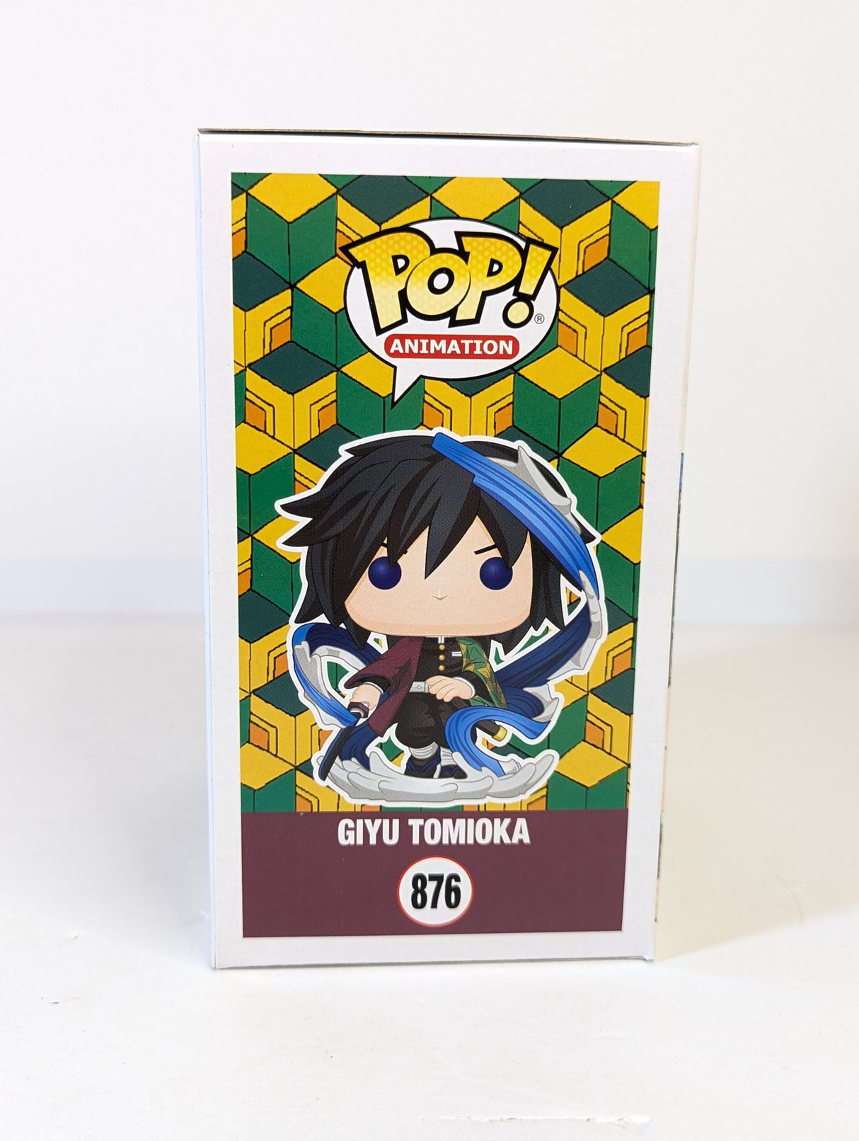 Demon Slayer Giyu Tomioka Funko Pop! Vinyl Figure #876 Signed by Johnny Yong Bosch