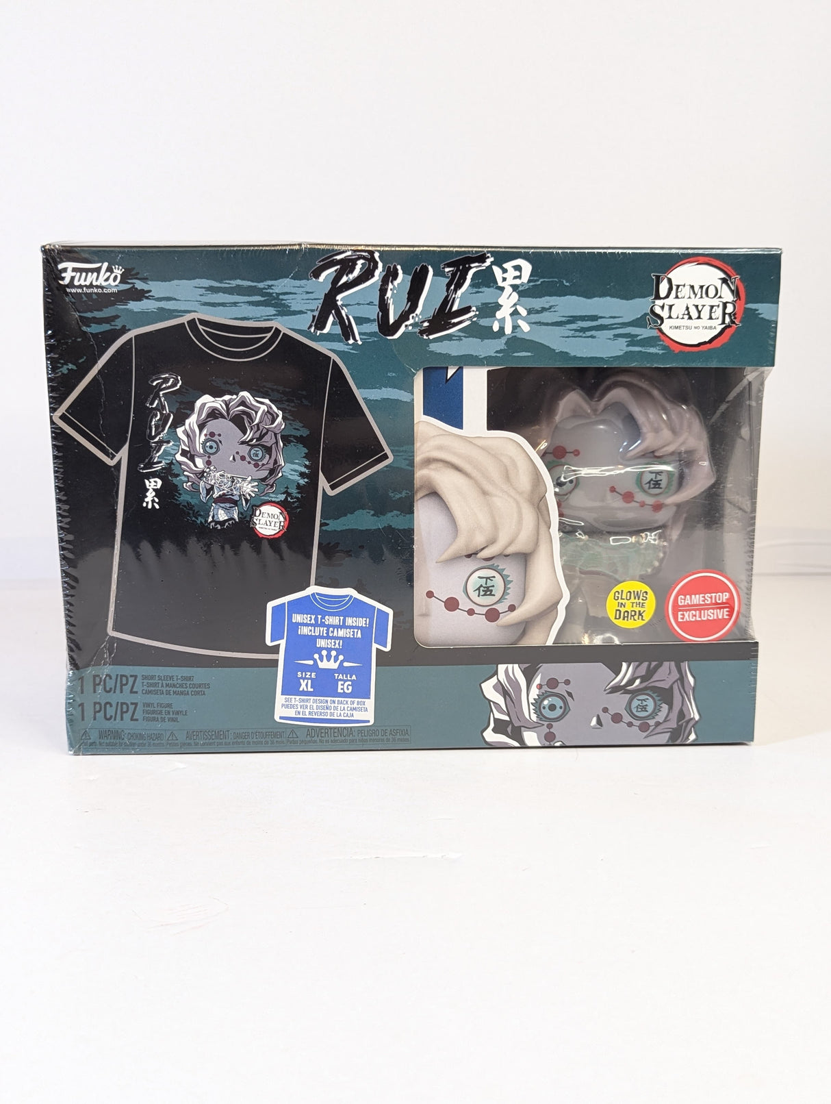 Demon Slayer Rui Funko Pop! Vinyl Figure & T-Shirt (X-Large) Set