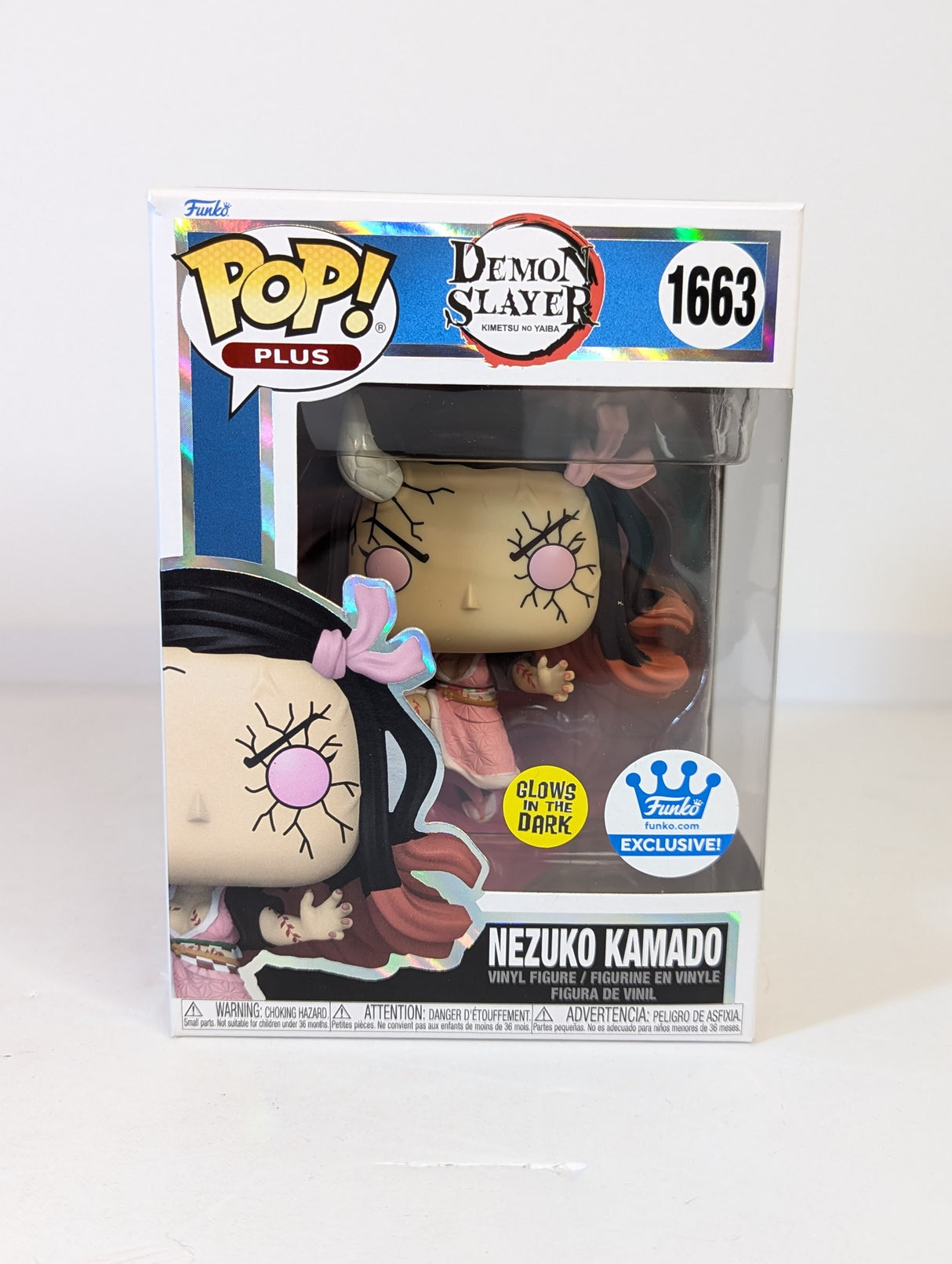 Demon Slayer Nezuko Kamado (Blood Art) (Demon Form) (Glow in the Dark) Funko Pop! Plus Vinyl Figure #1663
