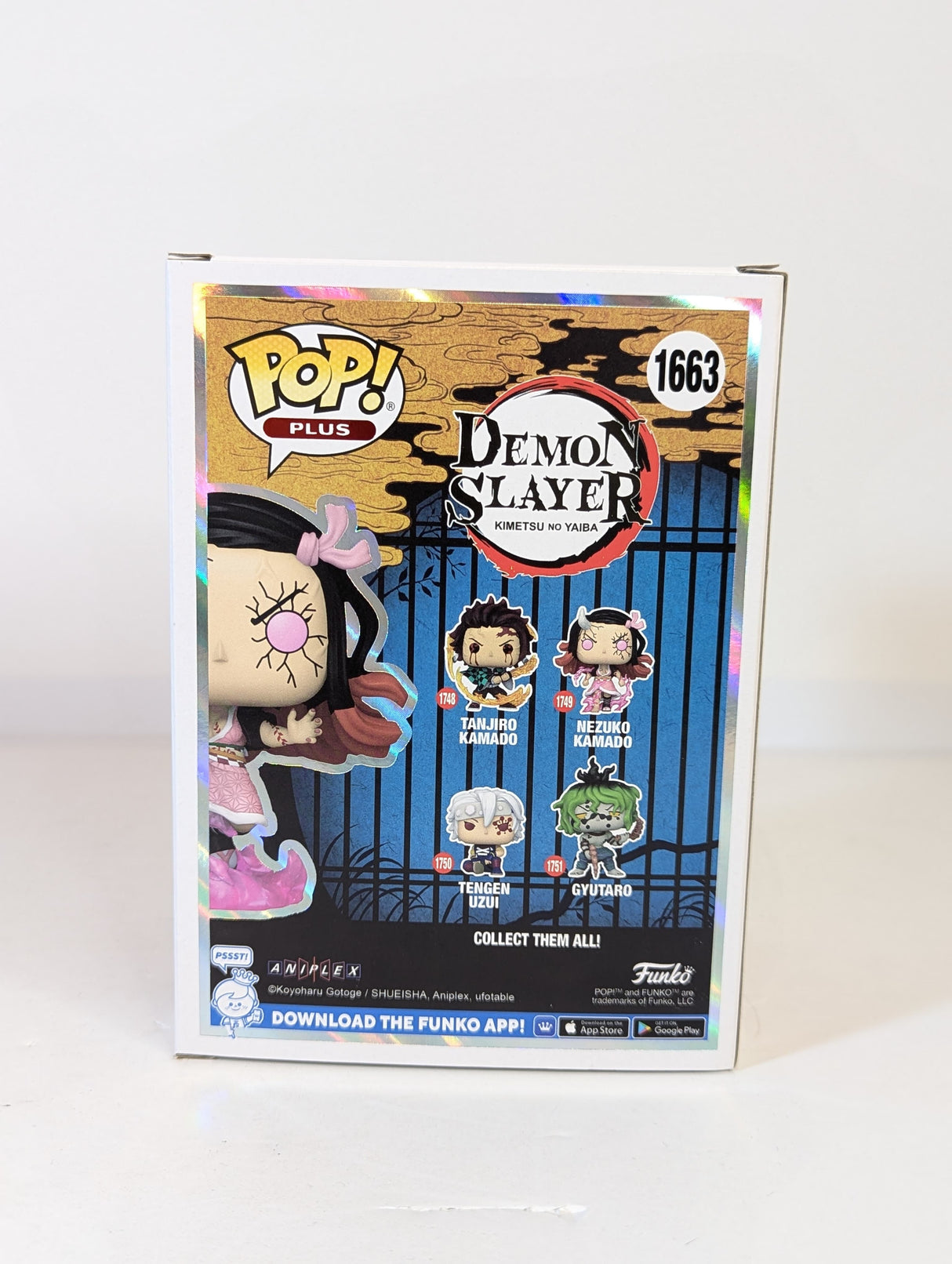 Demon Slayer Nezuko Kamado (Blood Art) (Demon Form) (Glow in the Dark) Funko Pop! Plus Vinyl Figure #1663