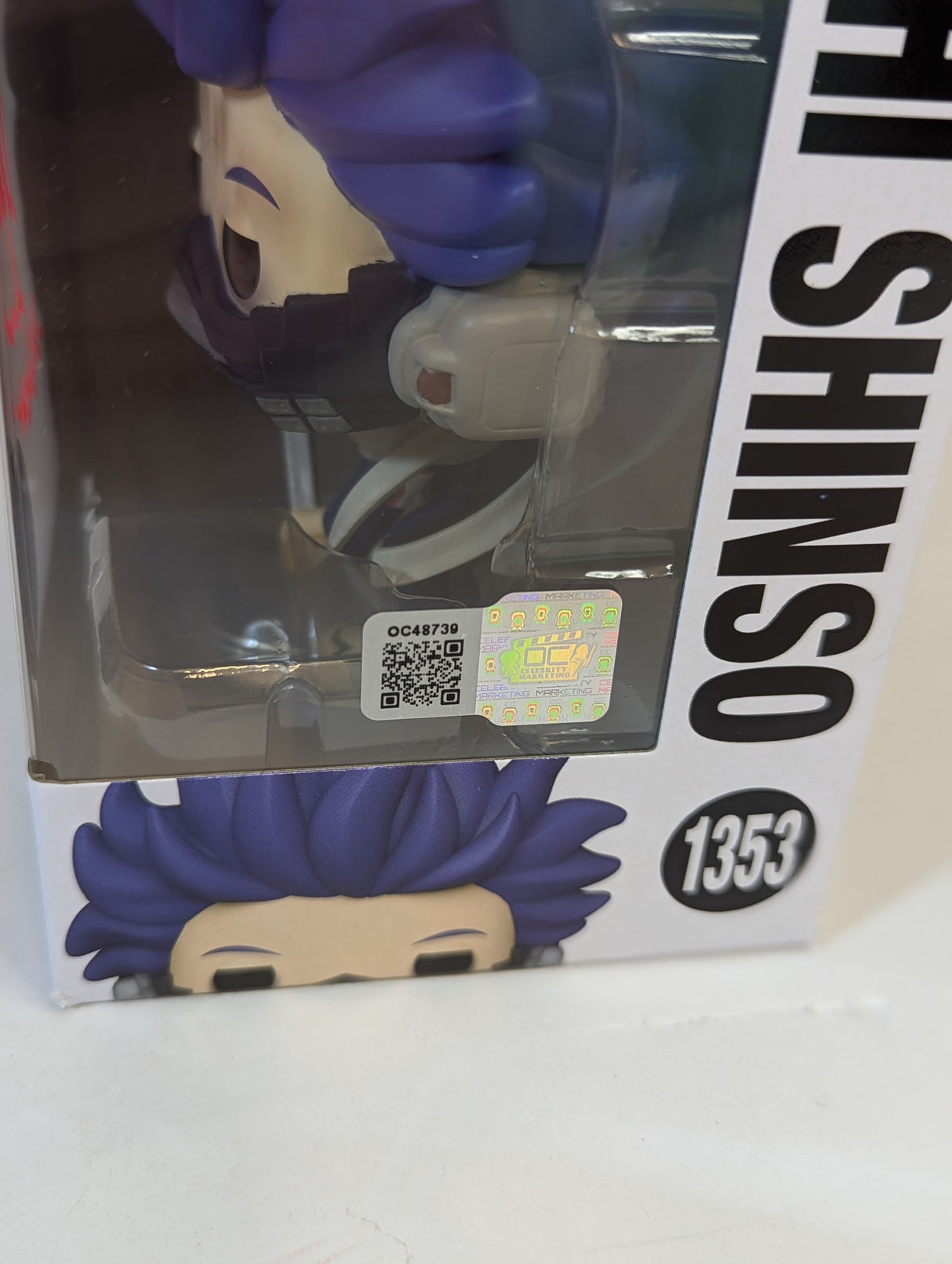My Hero Academia Hitoshi Shinso Funko Pop! Vinyl Figure #1353 Signed by Jarrod Greene