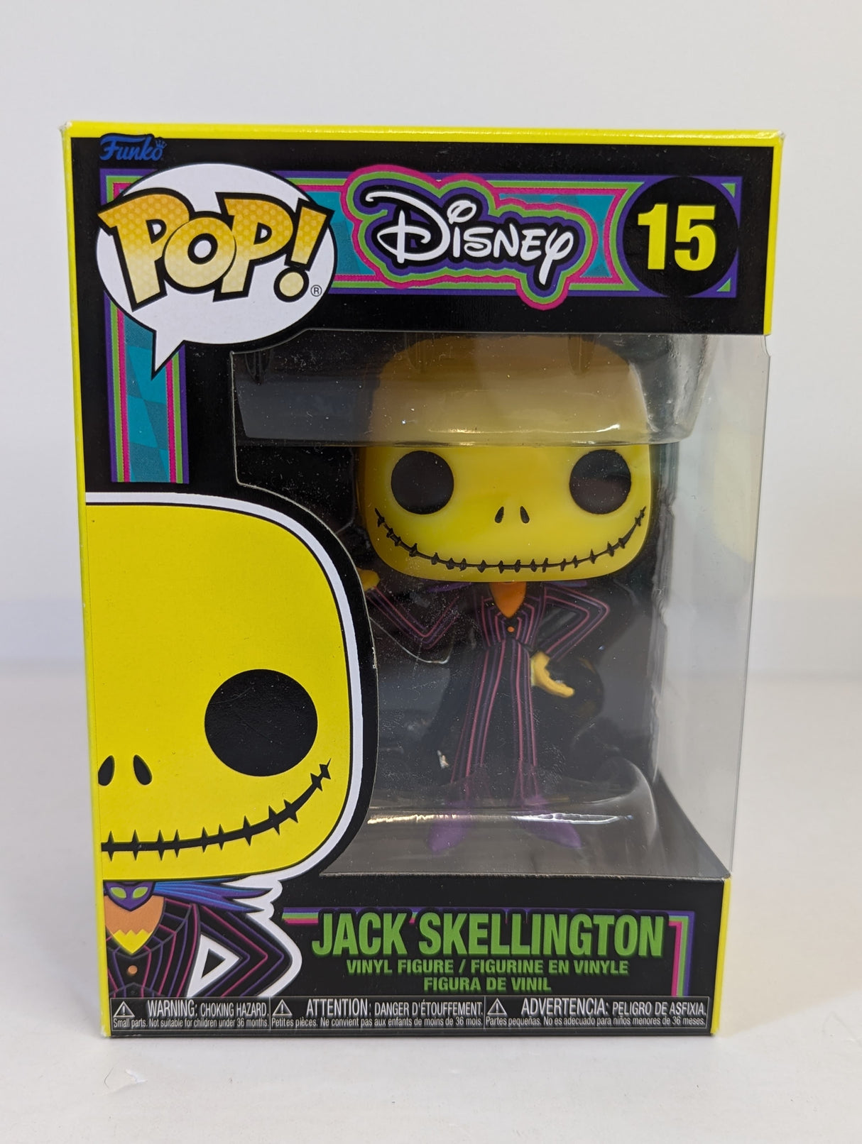 The Nightmare Before Christmas Jack Skellington (Blacklight) Funko Pop! Vinyl Figure #15