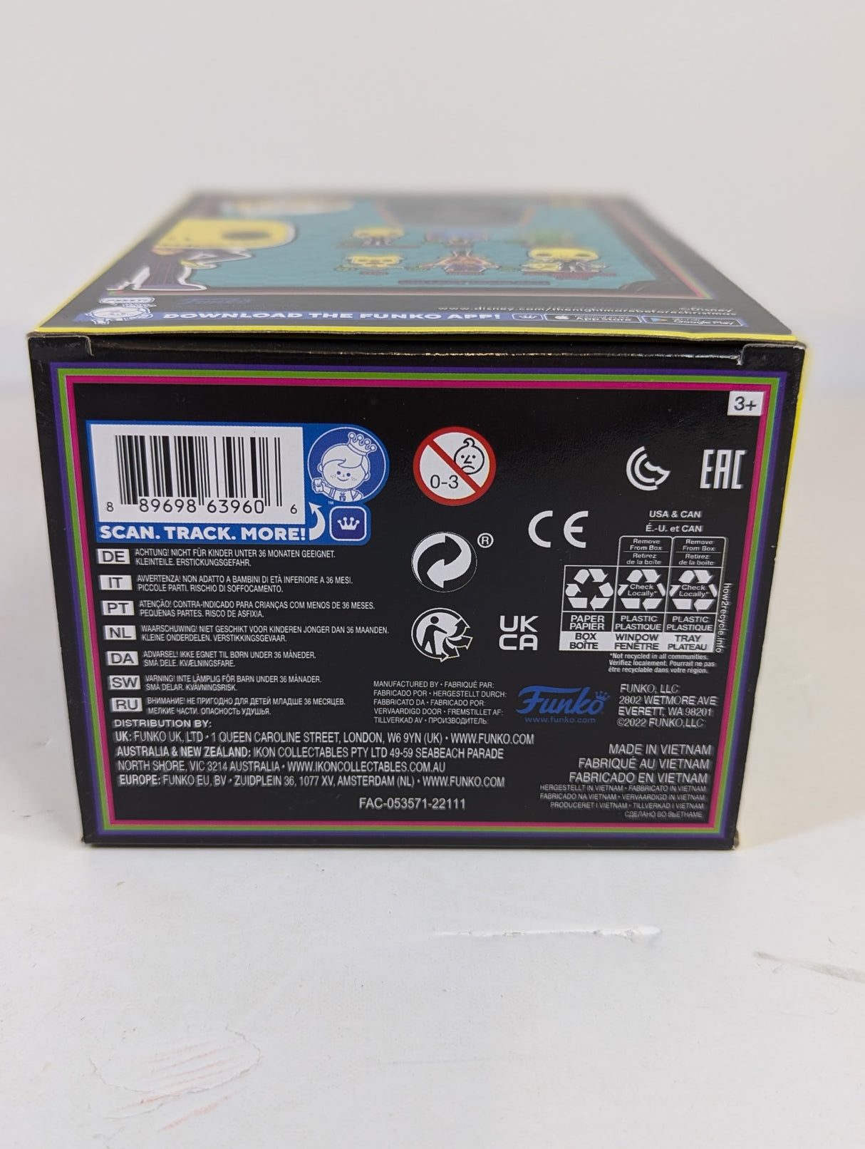 The Nightmare Before Christmas Jack Skellington (Blacklight) Funko Pop! Vinyl Figure #15