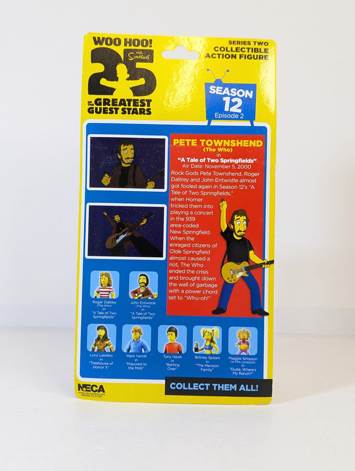 The Simpsons 25th Anniversary Pete Townshend (The Who) 5" NECA Action Figure