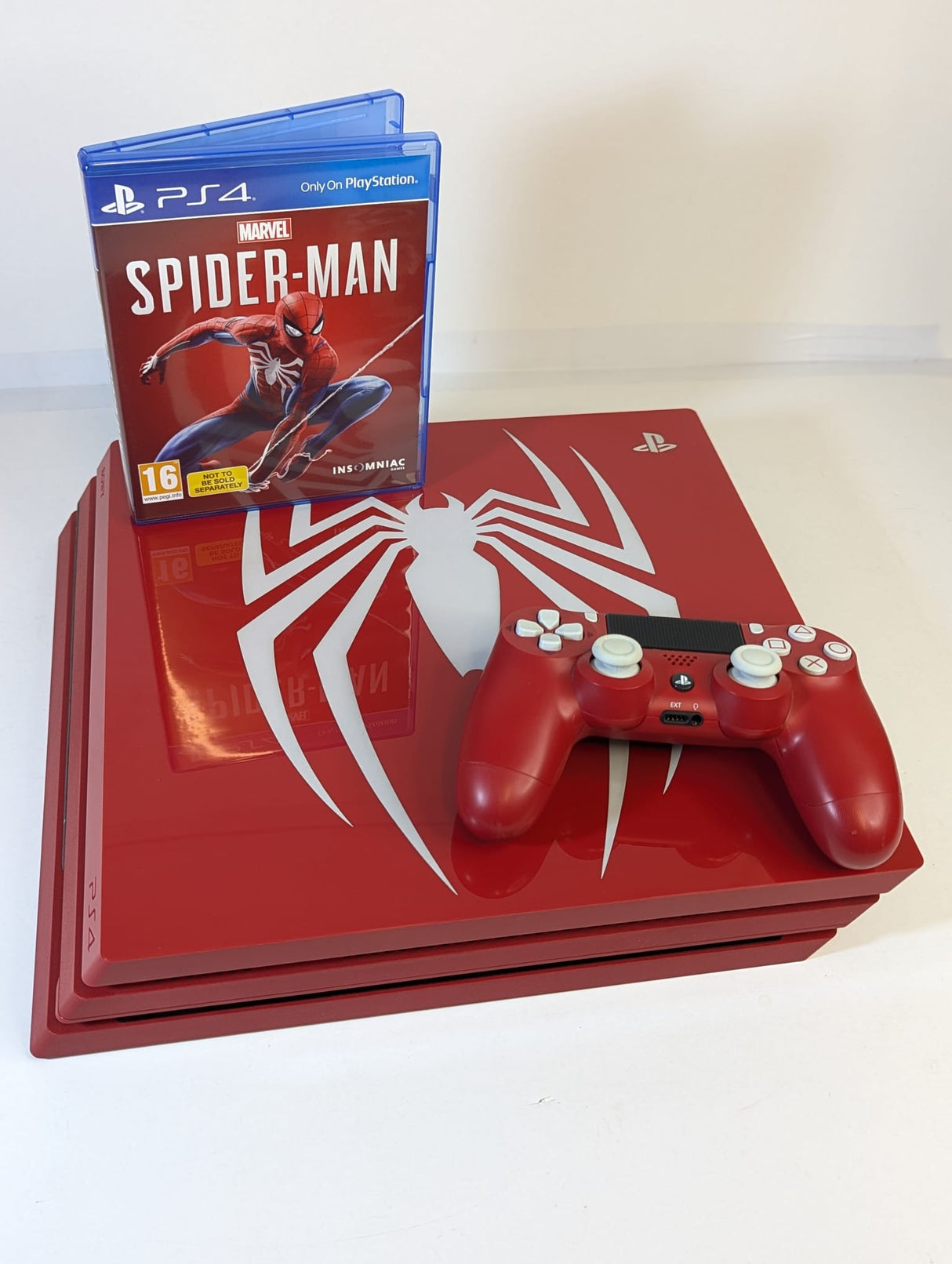 Marvel Spider-Man PS4 Pro 1TB Limited Edition Console (With Box, Game & Controller)