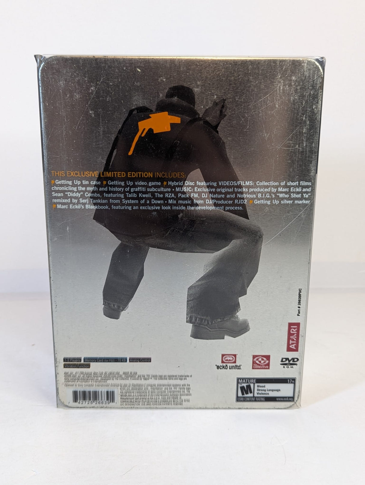 Marc Ecko's Getting Up: Contents Under Pressure Limited Edition PS2 (Incomplete)