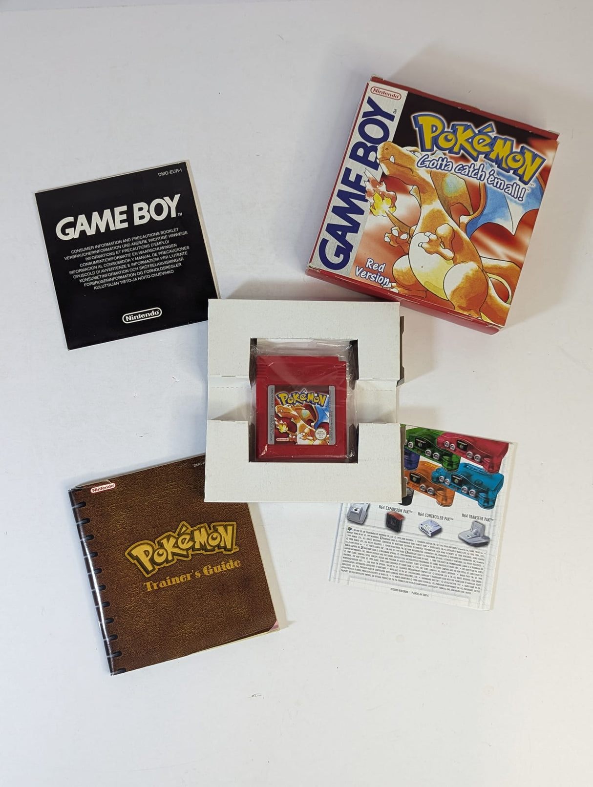 Pokemon Red (1998) Game Boy (Complete With Box, Manual & Inserts)