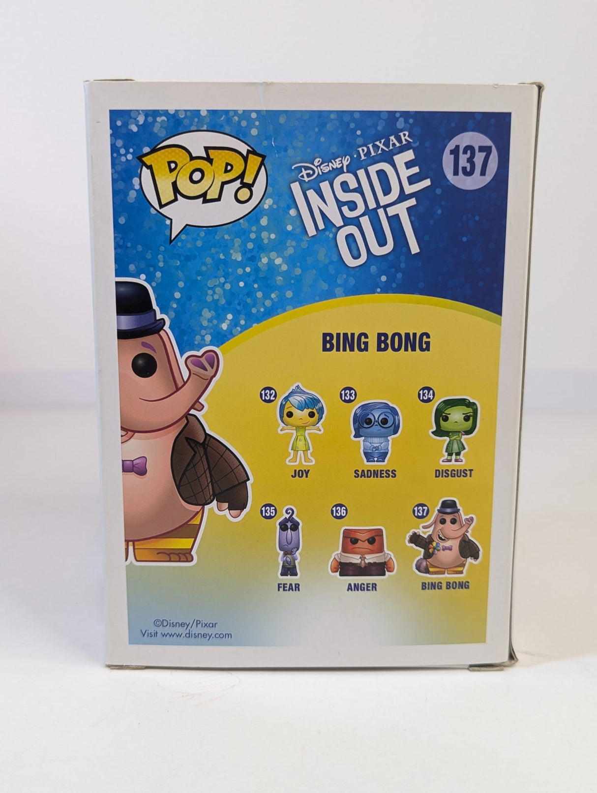 Disney Pixar Inside Out Bing Bong Funko Pop! Vinyl Figure #137