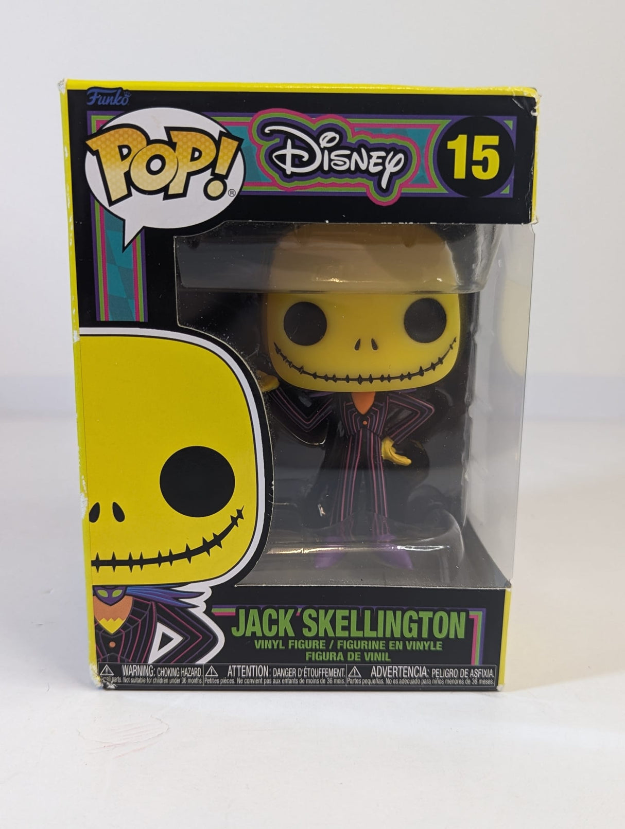 The Nightmare Before Christmas Jack Skellington (Blacklight) Funko Pop! Vinyl Figure #15
